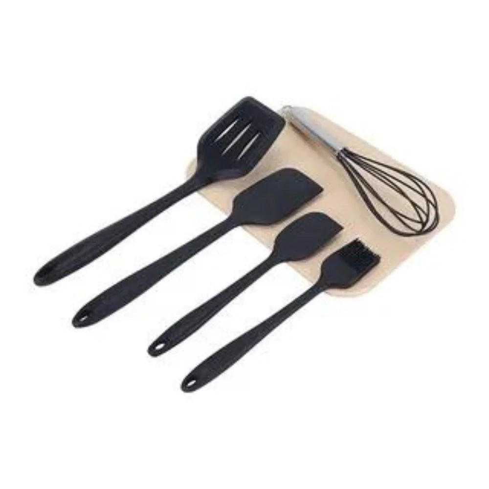 Kit de 5 Utensílios de Cozinha - Cores Sortidas - Design Moderno e Resistente