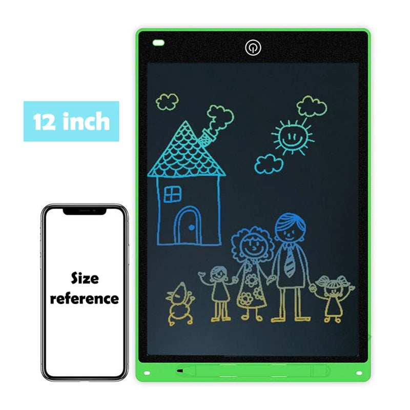 Tabuleiro de Desenho Eletrônico Efes 8.5/10/12 polegadas para Crianças - Brinquedos Educativos, Tela LCD, Tablet de Escrita para Bebês e Crianças