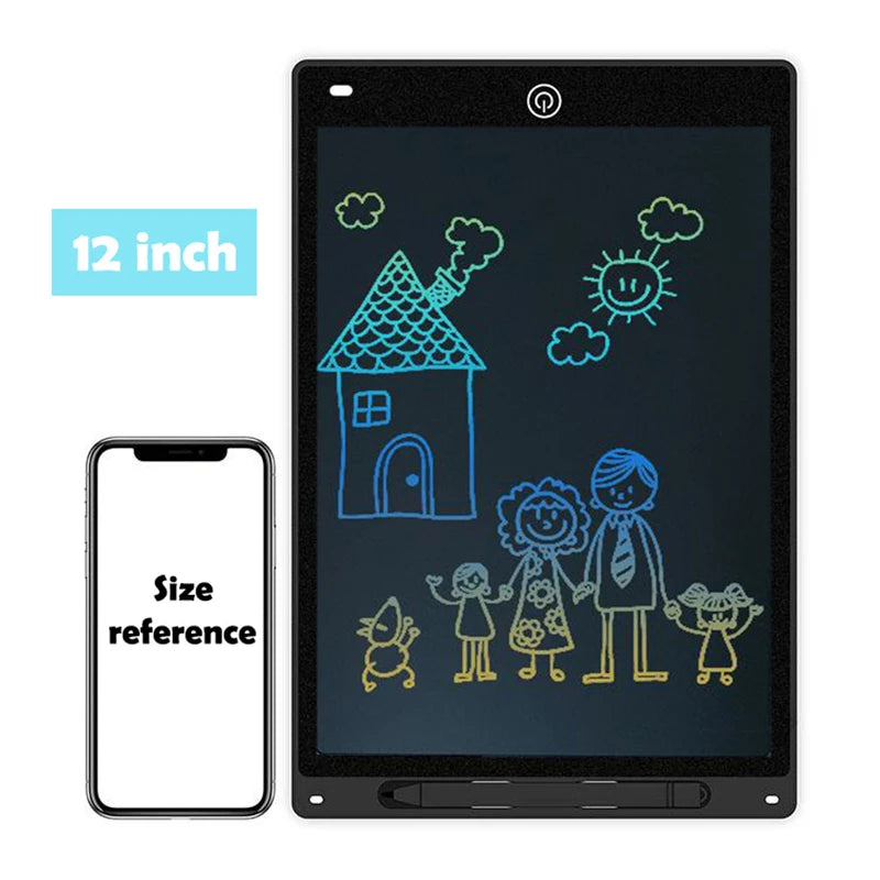 Tabuleiro de Desenho Eletrônico Efes 8.5/10/12 polegadas para Crianças - Brinquedos Educativos, Tela LCD, Tablet de Escrita para Bebês e Crianças