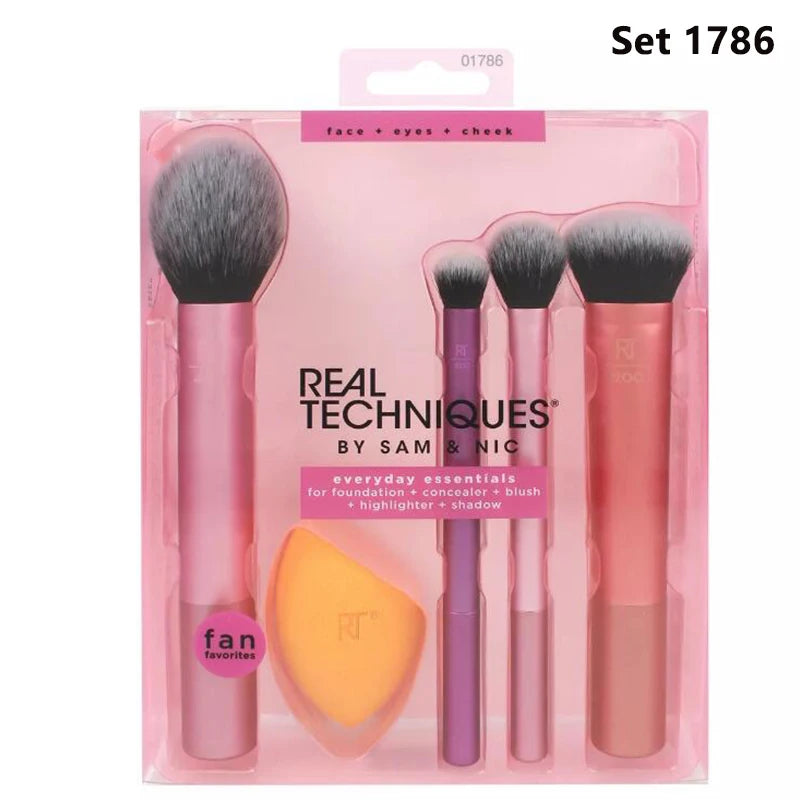 Conjunto de Pincéis de Maquiagem Profissionais Técnicos, Macios e Felpudos para Cosméticos, Base, Pó, Rosto, Sombras e Mistura, Ferramentas de Beleza