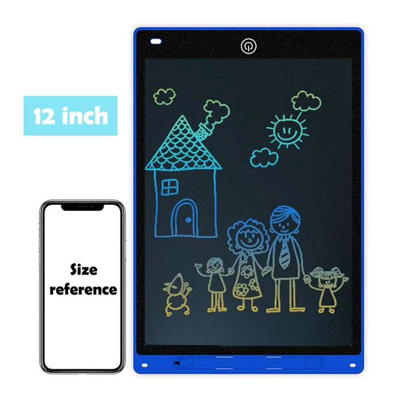 Tabuleiro de Desenho Eletrônico Efes 8.5/10/12 polegadas para Crianças - Brinquedos Educativos, Tela LCD, Tablet de Escrita para Bebês e Crianças