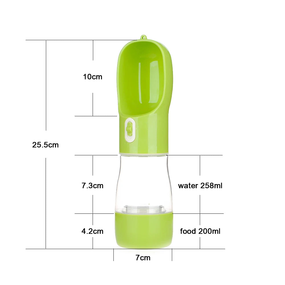 Garrafa de Água Portátil para Cães, Recipiente de Comida e Água para Animais de Estimação, Tigela Alimentadora, Viagem ao Ar Livre, Tigelas de Bebida, Dispensador de Água