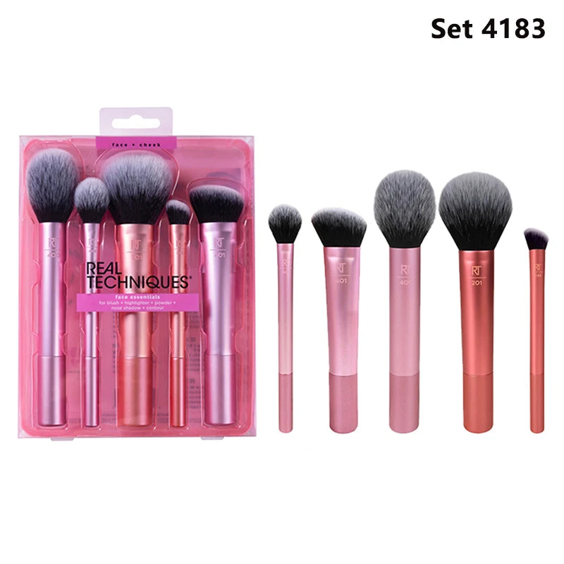 Conjunto de Pincéis de Maquiagem Profissionais Técnicos, Macios e Felpudos para Cosméticos, Base, Pó, Rosto, Sombras e Mistura, Ferramentas de Beleza