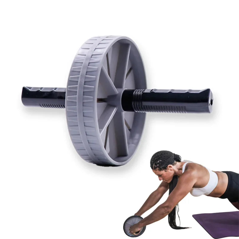 Roda Abdominal com Alta Capacidade de Carga, Rolo Antiderrapante, Equipamento de Exercício para Fortalecimento Muscular, Treinamento Fitness para Uso Doméstico, Silenciosa