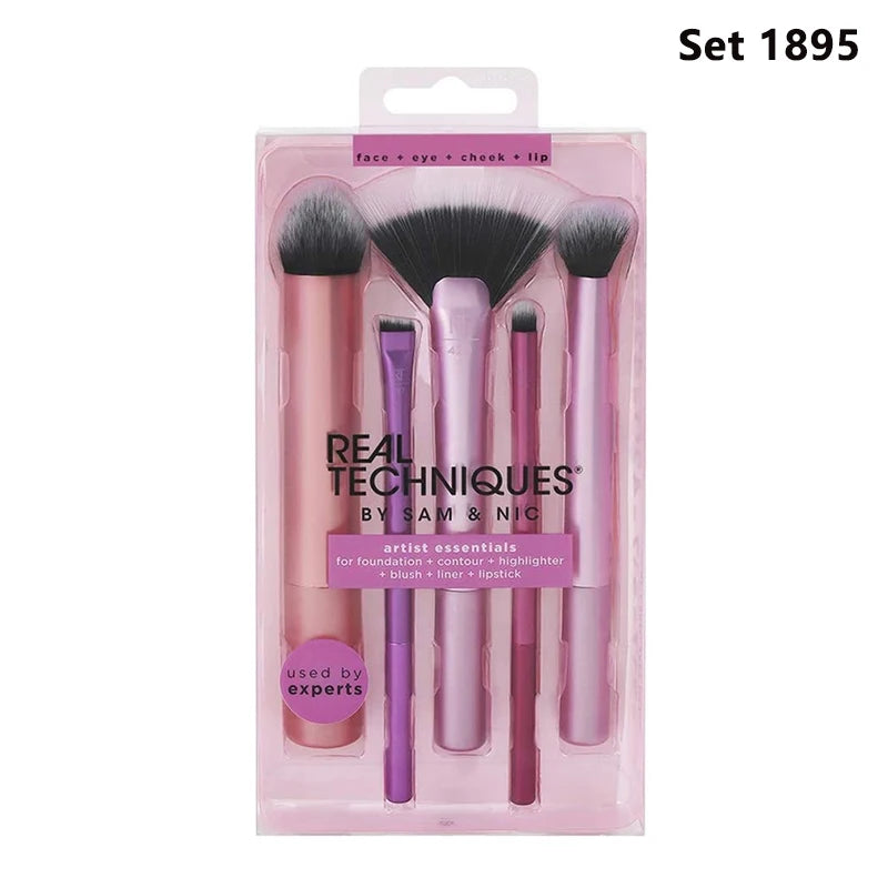 Conjunto de Pincéis de Maquiagem Profissionais Técnicos, Macios e Felpudos para Cosméticos, Base, Pó, Rosto, Sombras e Mistura, Ferramentas de Beleza