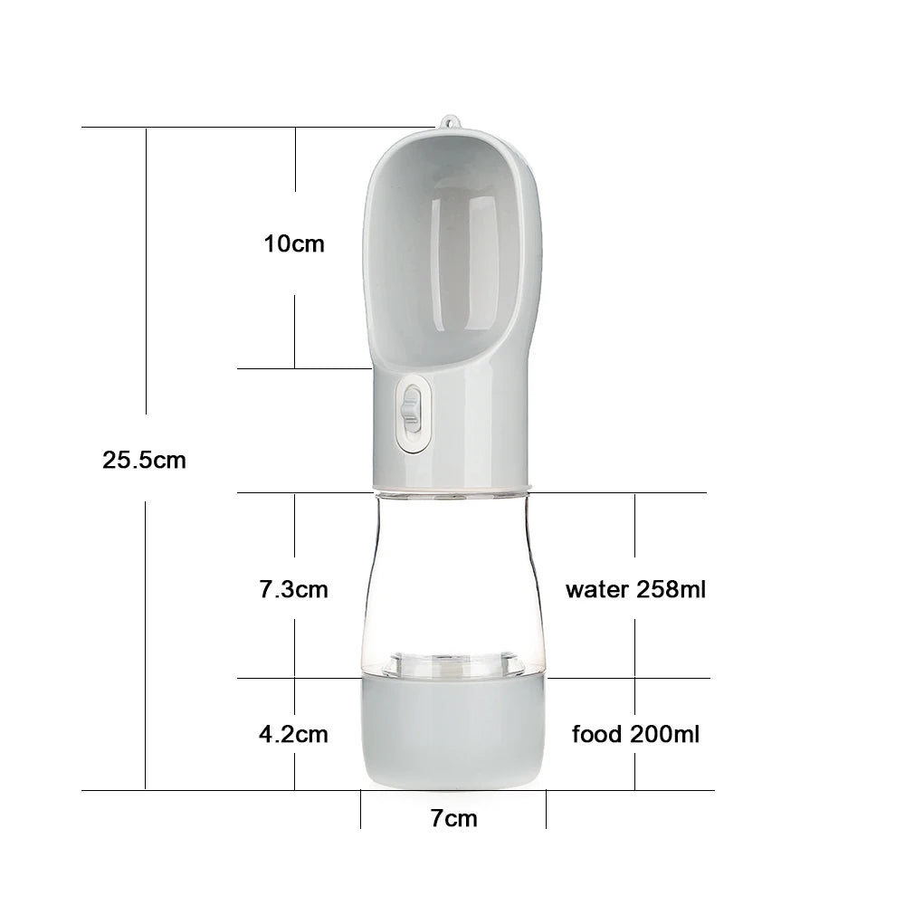 Garrafa de Água Portátil para Cães, Recipiente de Comida e Água para Animais de Estimação, Tigela Alimentadora, Viagem ao Ar Livre, Tigelas de Bebida, Dispensador de Água